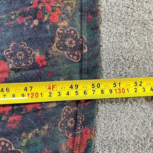 Natural Life‎ Lottie Maxi Dress Women Small Blue Watercolor Floral Midi Boho NEW - Picture 9 of 10